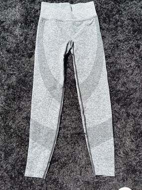 PINK Active Seamless High-Waisted Leggings Gray Size XS